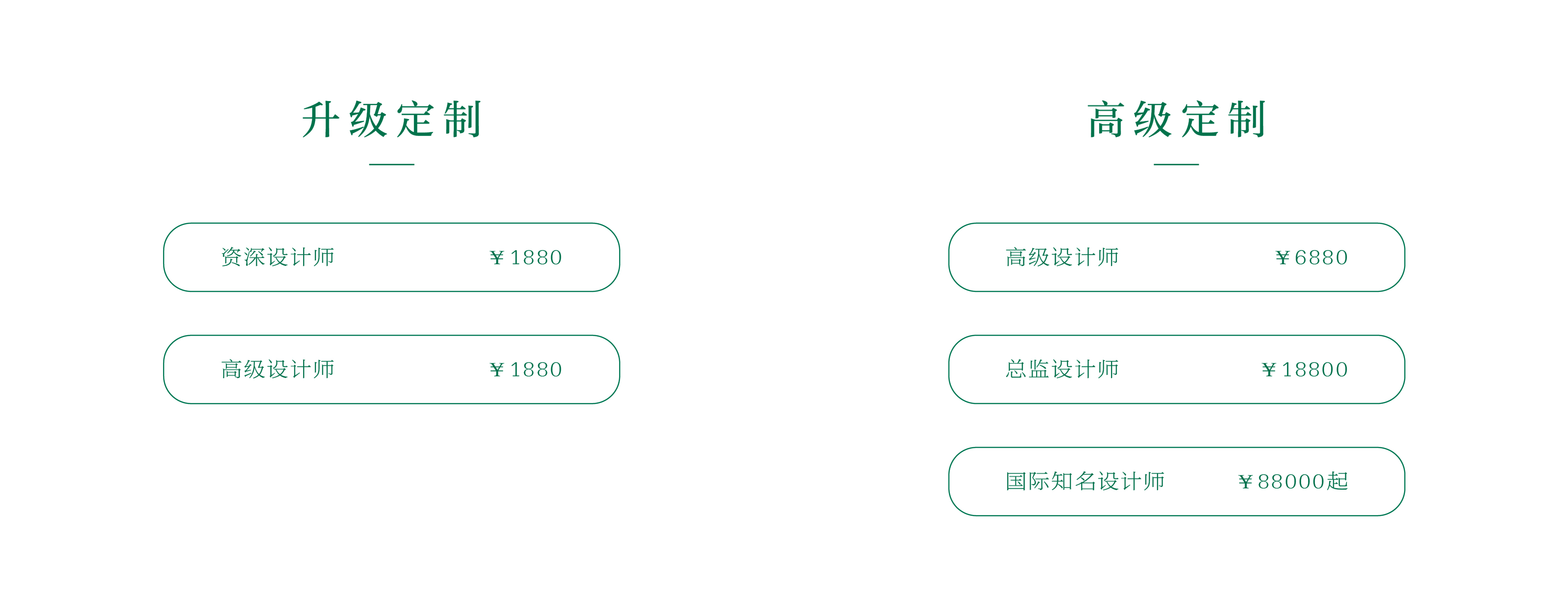 定制设计收费标准
